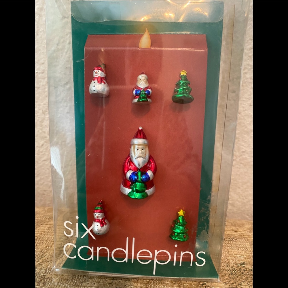 Boston Warehouse 6 Candle Pins NIB